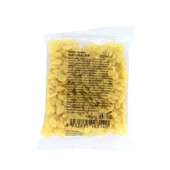 ItalWax Cera dura natural sin estrías en gránulos 100g 