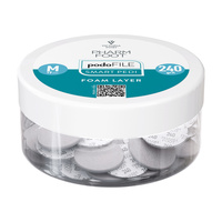 Pharm Foot Podo File couche de mousse 240 M Tampons abrasifs de remplacement pour Podo Disc 50 pcs. - Bocal