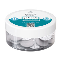 Pharm Foot Podo File Foam Layer 100 M Almohadillas abrasivas de recambio para Podo Disc 50 uds. - Tarro