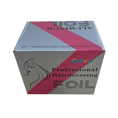 Folia Fryzjerska Aluminiowa Złota Ryflowana z Podajnikiem 100 metrów 