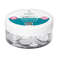Pharm Foot Podo File Tape Layer 240 M Almohadillas abrasivas de recambio para Podo Disc 50 uds. - Tarro