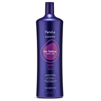 FanolaWonder No Yellow Toning Mask Neutralisierung von Gelbtönen für blondes, graues und gebleichtes Haar 1000 ml