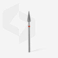 Staleks Expert 4 mm/ 12 mm diamantfräs Päron Päron-skarp Röd