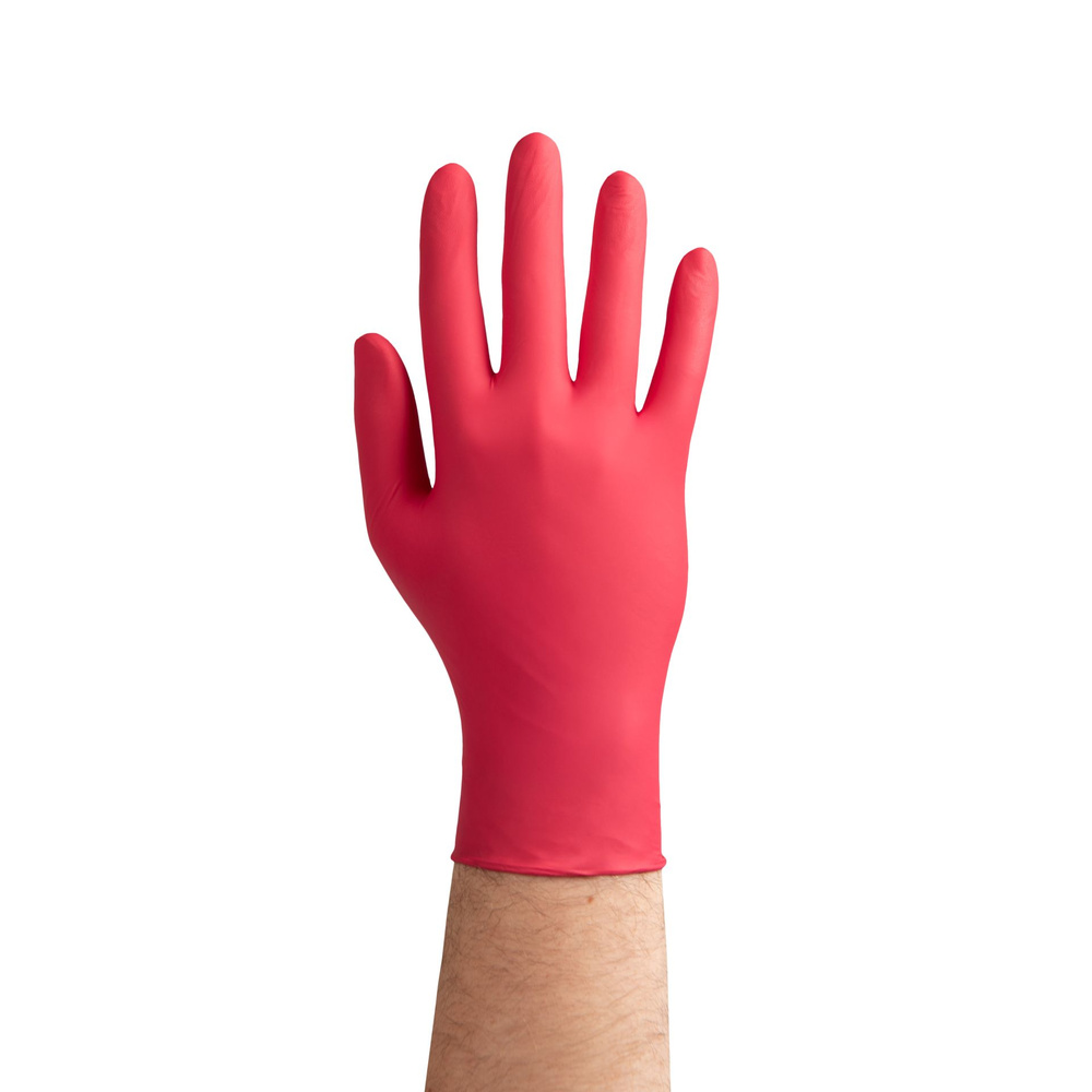 Zarys Pflegeleichte rosa Nitrilhandschuhe L 100 Stk.
