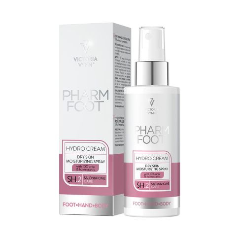 Pharm Foot Hydro Cream Moisturizing Spray for Dry Skin 10% Urea and Humectants 150 ml