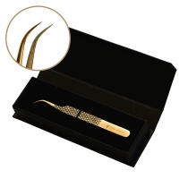Noble Lashes Noble Gold PRO 4 Pincett för ögonfransförlängning