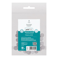 Pharm Foot Podo File Foam Layer 100 S Replacement Abrasive Pads for Podo Disc 50 pcs. - Refill Bag