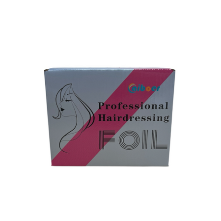Folia Fryzjerska Aluminiowa Złota Ryflowana z Podajnikiem 100 metrów 