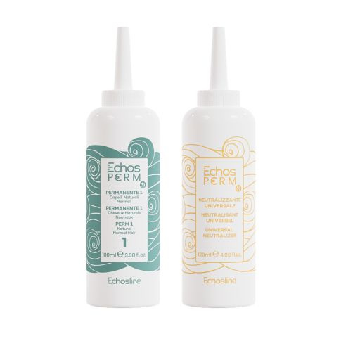 Echosline Perm P1 Комплект за перманентна махане на коса 100 ml + 120 ml 