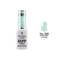 VICTORIA VYNN 028 Pure Creamy Hybrid Psatel Mint Cream Hybrid Lacquer 8ml