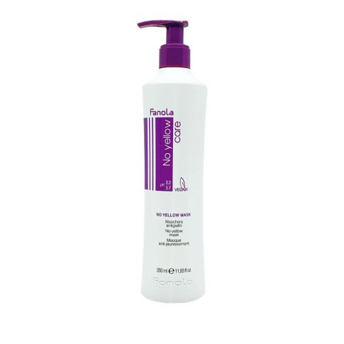 Fanola No Yellow Mascarilla neutralizante de tonos amarillos para cabellos rubios 350 ml
