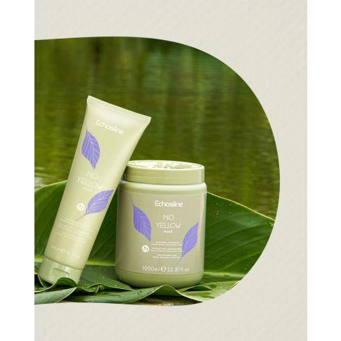 Echosline Masque capillaire No Yellow pour cheveux blonds 1000 ml