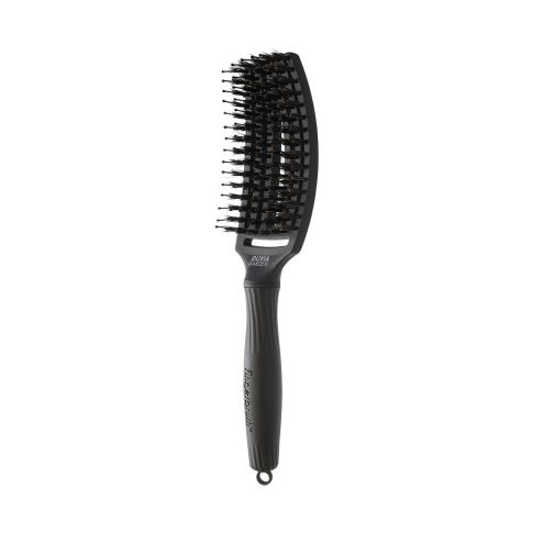 Olivia Garden Finger Brush Full Black Medium Combo Hair Brush