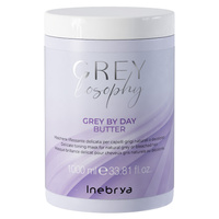 Inebrya Greylosophy Grey By Day Illuminierende Maske für blondes und graues Haar 1000 ml