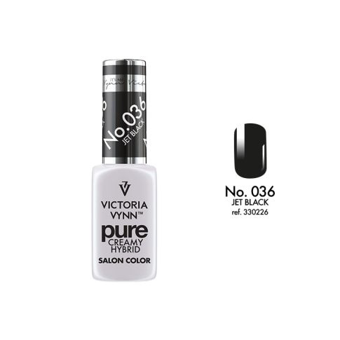 VICTORIA VYNN 036 Pure Creamy Hybrid Jet Black laque hybride crème 8ml 
