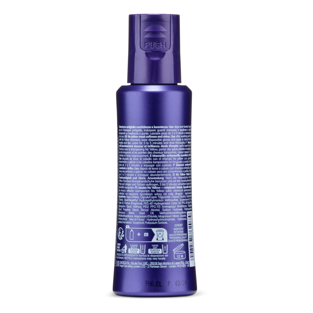 FanolaWonder No Yellow Maske zur Neutralisierung von Gelbtönen für blondes, gebleichtes und graues Haar 100 ml