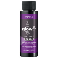 Fanola Glow & Glossy 5.18 Puolikestävä väri 60 ml