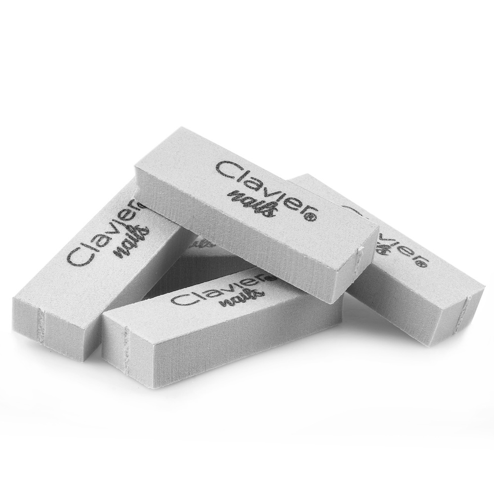 Clavier Mini bloque pulidor para uñas, gris, 100/180, 50 unidades.