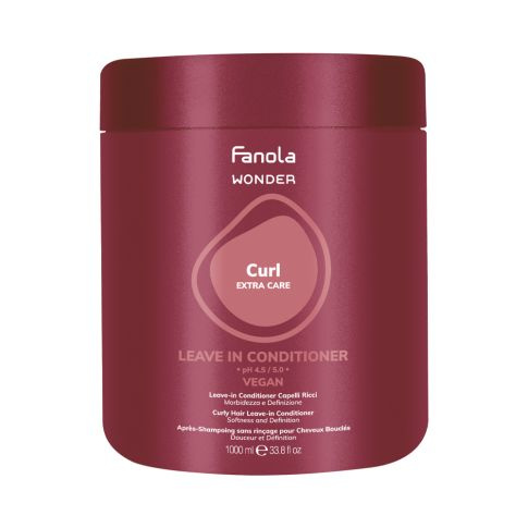Fanola Wonder Curl Leave-in-Feuchtigkeitsspülung für lockiges und gewelltes Haar 1000 ml