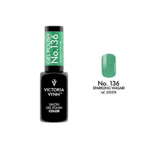 VICTORIA VYNN136 Gel Polish Color Šumivý hybridní lak Wasabi 8ml