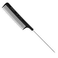 EURO STIL 1468 peine de peluquería profesional con púa de metal