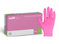 Zarys Easy Care Розови нитрилни ръкавици L 100 бр.