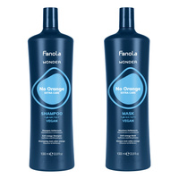 Fanola Kit Wonder No Orange Neutralisierendes Shampoo für warme Töne 1000 ml + Maske 1000 ml