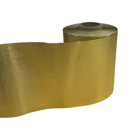 Folia Fryzjerska Aluminiowa Złota Ryflowana z Podajnikiem 100 metrów 