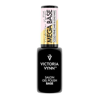VICTORIA VYNN Gel Polish Mega Base Cold Pink elastyczna wielofunkcyjna baza hybrydowa 8ml