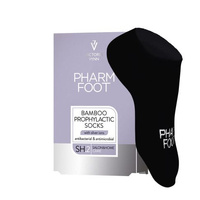 Pharm Foot Chaussettes en bambou noir avec ions d'argent r. 35-38