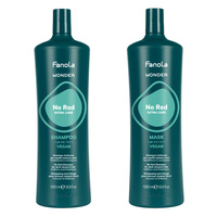Fanola Kit șampon neutralizant Wonder No Red 1000 ml + mască 1000 ml