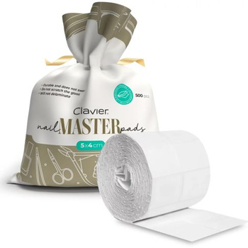 Clavier Nail Master Waciki Bezpyłowe 12-warstwowe 500 szt.