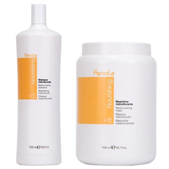 Fanola Zestaw Nourishing Szampon 1000 ml + Maska 1500 ml