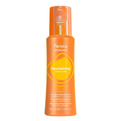 Fanola Wonder Nourishing Regenererande och återfuktande schampo för torrt, skadat och frissigt hår 100ml
