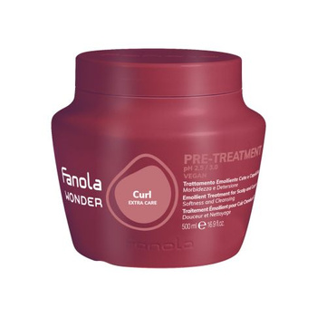Fanola Wonder Curl Emollient Pre-treatment Nourishing Pre-cleanser for Dry Wavy and Curly Hair 500 ml
