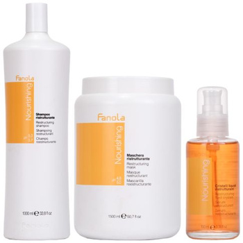 Fanola Zestaw Nourishing Szampon 1000 ml + Maska 1500 ml + Kryształki 100 ml