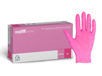 Zarys Easy Care Pink Nitrile Gloves S 100 pcs.