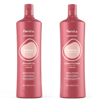 Fanola Zestaw Wonder Volume Szampon Nadający Objętość 1000 ml + Odżywka 1000 ml